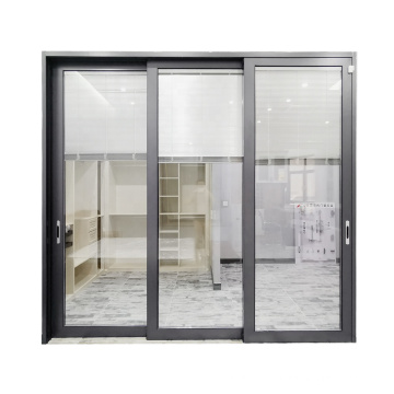 Sliding Glass Doors With Built In Blinds/Exterior Aluminum Louver Sliding Door